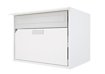 Briefkasten Huber Aluminium 300/400 Reinweiss RAL 9010 (D)
